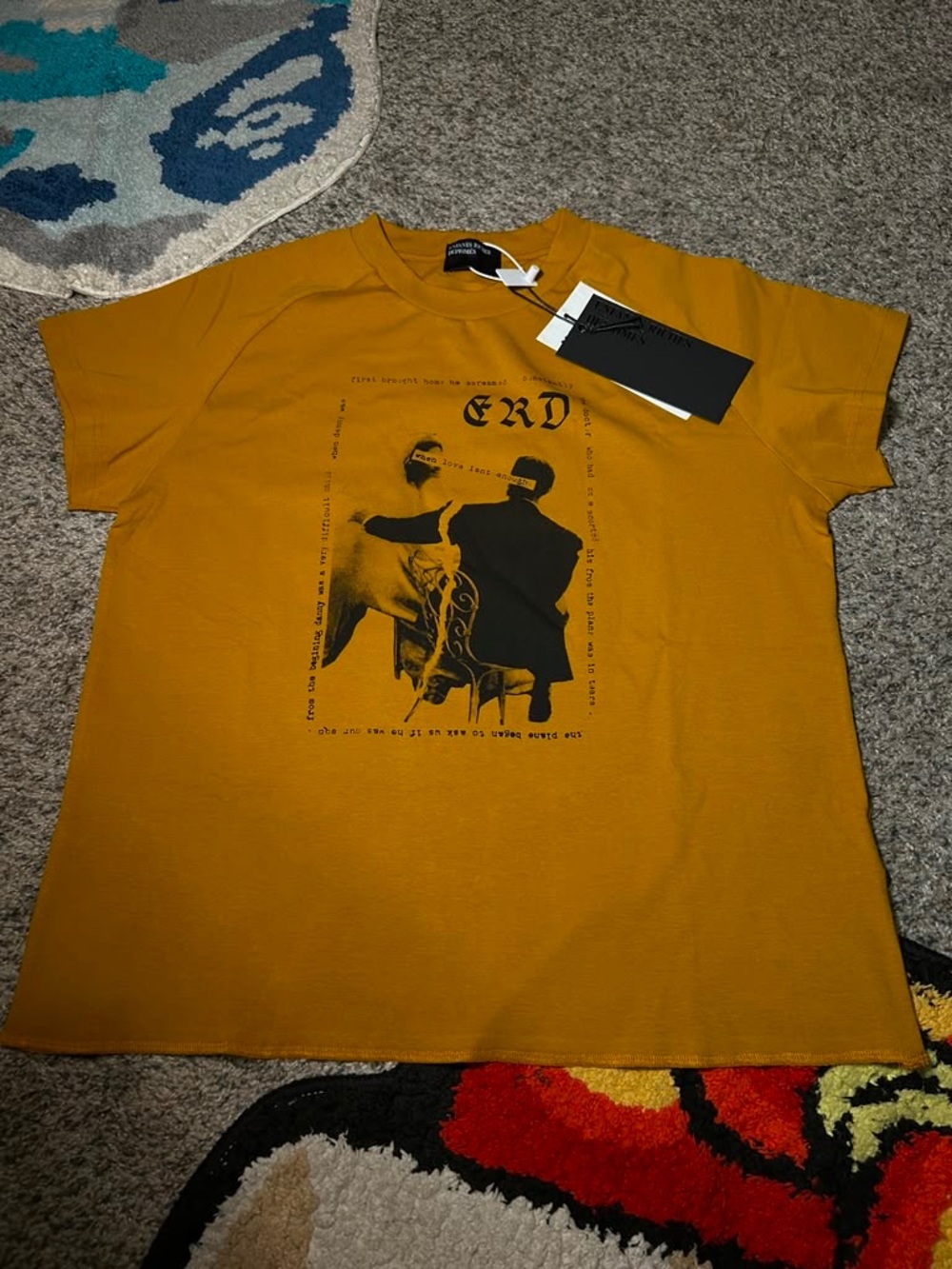 ERD Graphic Short-Sleeve Tee in Mustard
